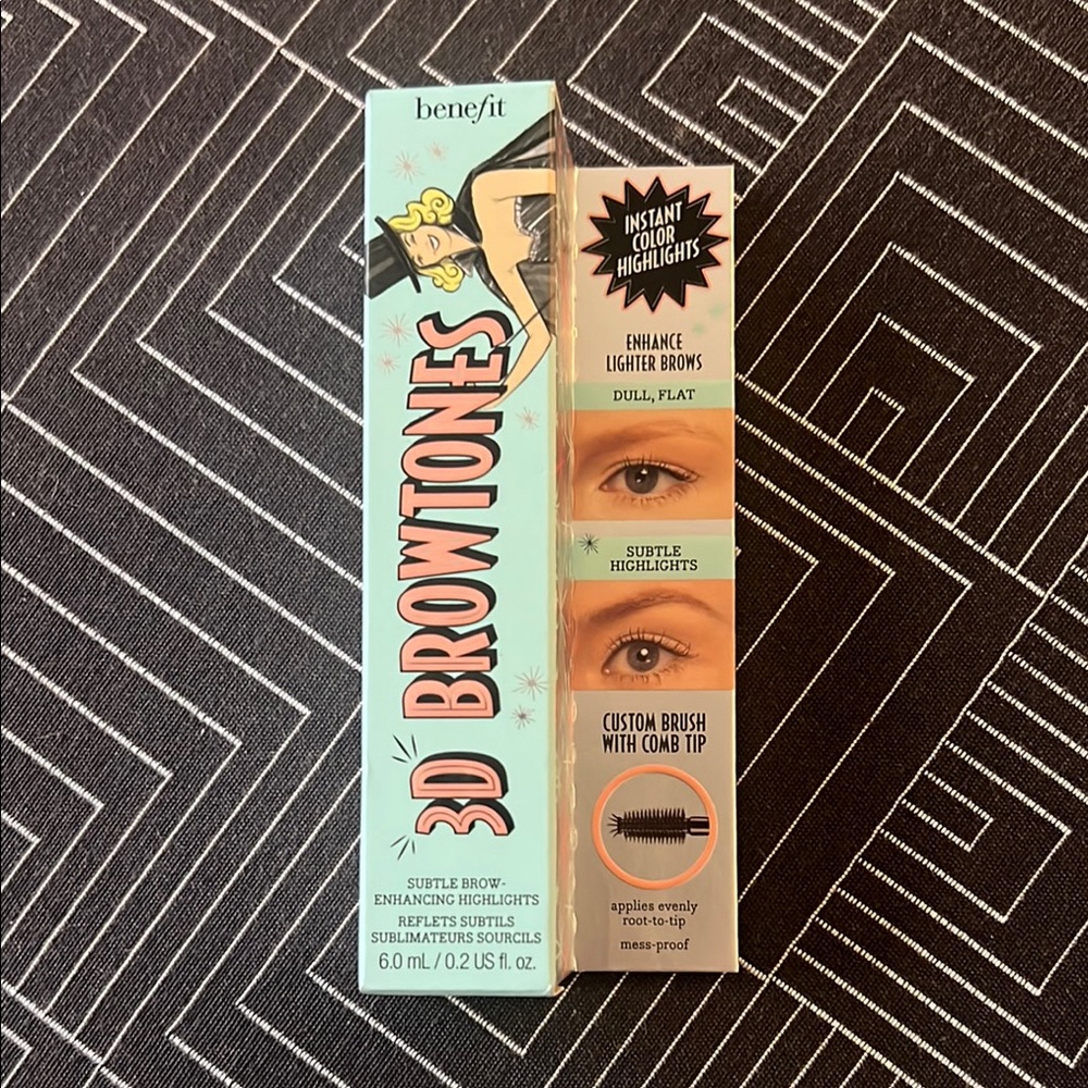 Benefit Cosmetics 3D Browtones *NIB* Eyebrow Highlighter Brow Enhancer, Shade 2